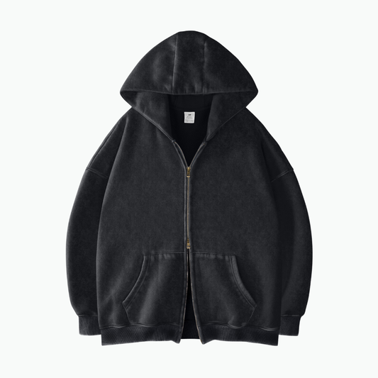 ZIP WASH HOODIE