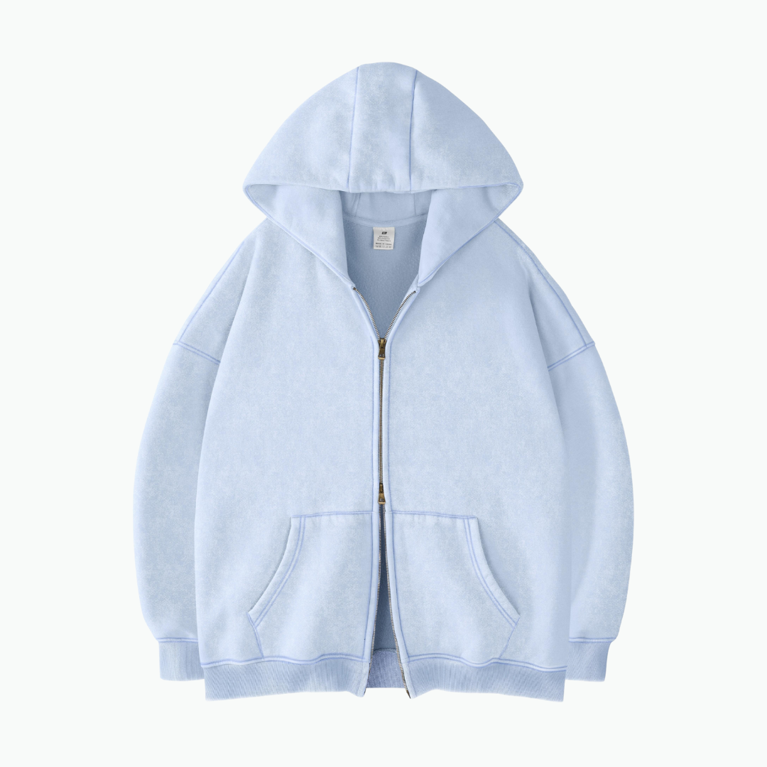 ZIP WASH HOODIE