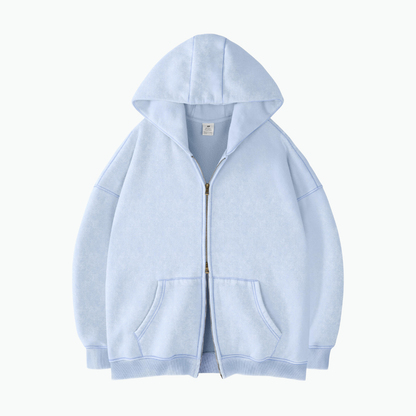 ZIP WASH HOODIE