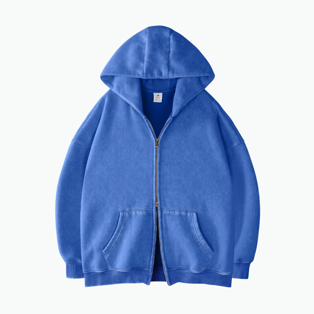 ZIP WASH HOODIE
