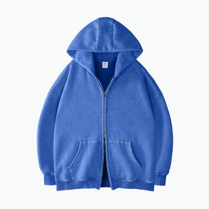 ZIP WASH HOODIE