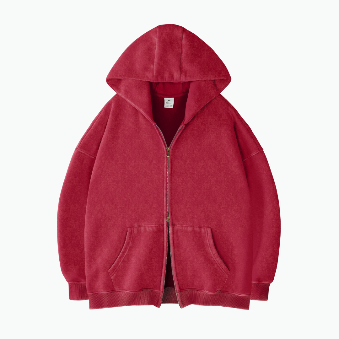 ZIP WASH HOODIE