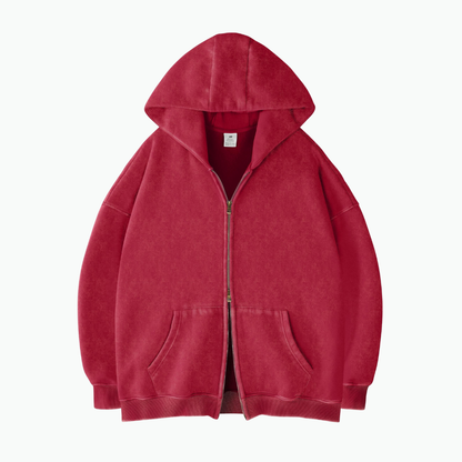 ZIP WASH HOODIE