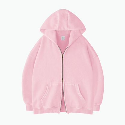 ZIP WASH HOODIE