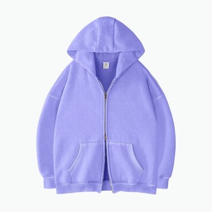 ZIP WASH HOODIE