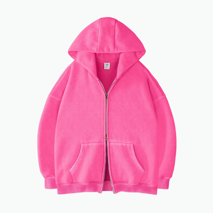ZIP WASH HOODIE
