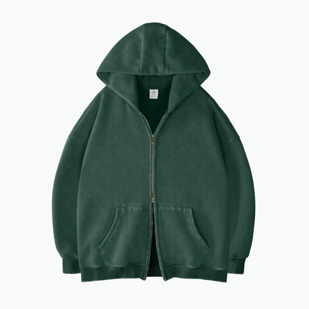 ZIP WASH HOODIE