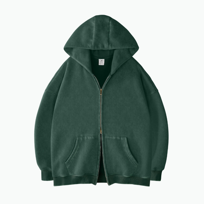 ZIP WASH HOODIE