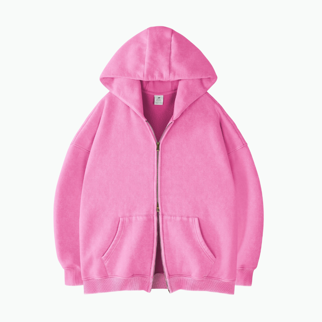 ZIP WASH HOODIE