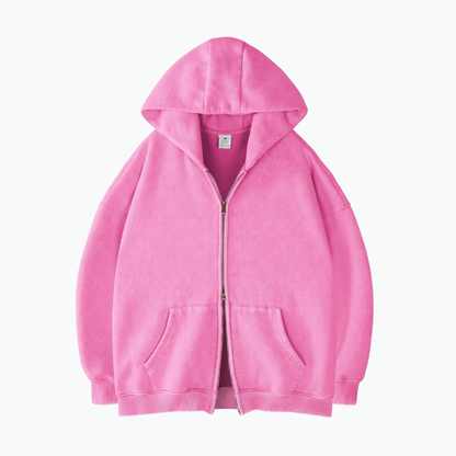 ZIP WASH HOODIE