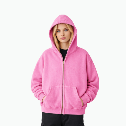 ZIP WASH HOODIE