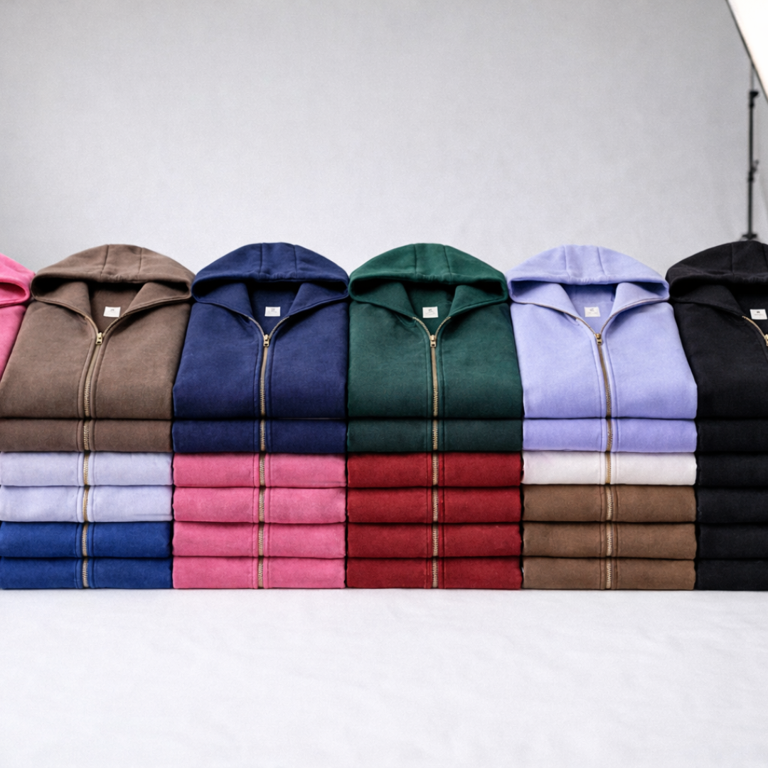 ZIP WASH HOODIE
